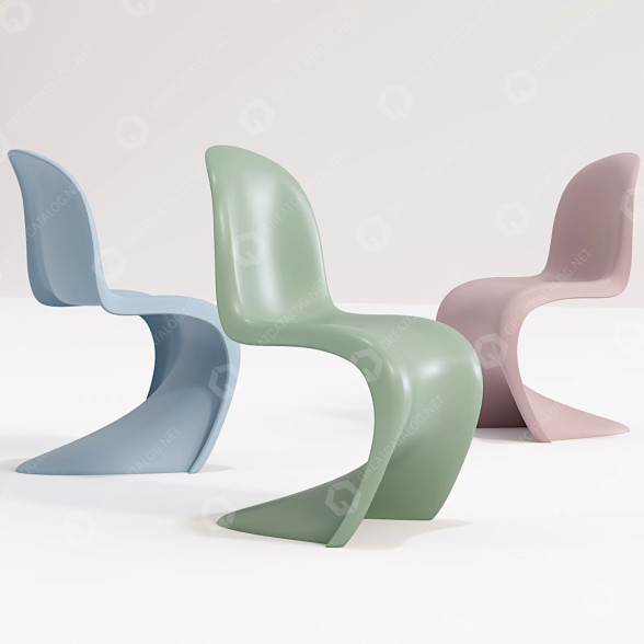 Стілець Vitra Panton 3D модель