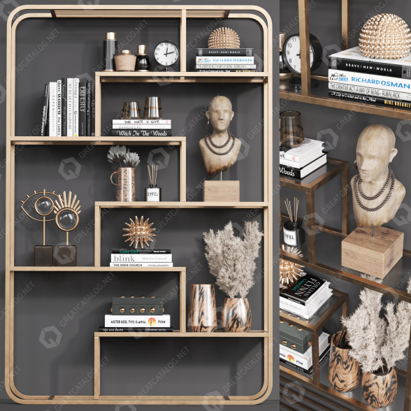 Decoración Rack Shelf 01 Modelo 3D