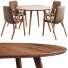 Table and Chairs Arhaus Wagner Round Dining and Rialto - buskanini