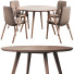 Table and Chairs Arhaus Wagner Round Dining and Rialto - buskanini