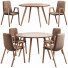Table and Chairs Arhaus Wagner Round Dining and Rialto - buskanini