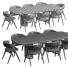 Table and Chairs Bonaldo Luna Bianca and Remo - Jasurbek