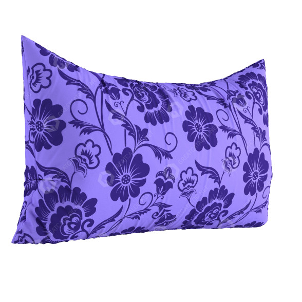 Подушка Decorative Purple with Flowers 3D модель
