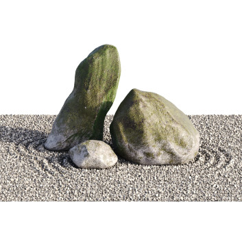 Декор Lowpoly Japanese Rock Garden Zen