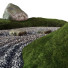 Декор Lowpoly Japanese Rock Zen Garden 02 - Hemase