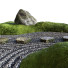 Декор Lowpoly Japanese Rock Zen Garden 02 - Hemase