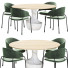 Table and Chairs Potocco Anfora and Fast - DayToday