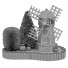 Декор Garden Decorative Wooden Mill With Thujas - DmytroSer