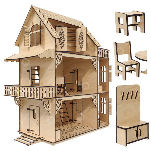 Zabawka House Doll model 3D