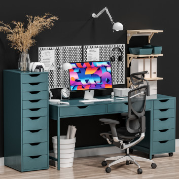 Робочий простір IKEA Alex 3D модель