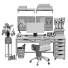 Espacio de trabajo IKEA Alex 2 - DmytroSer