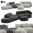 Диван та пуф Meridiani Rene Set 5 - 3dcloudd