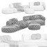 Диван та пуф Meridiani Rene Set 5 - 3dcloudd