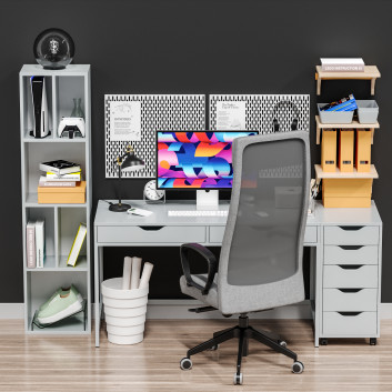 Робочий простір IKEA Alex 3D модель