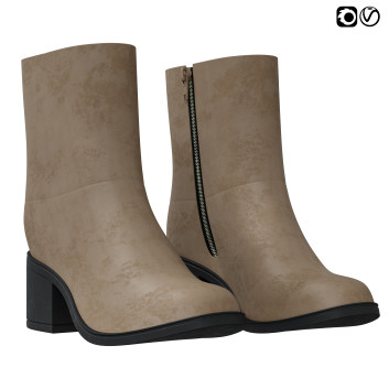 Взуття Ilse Jacobsen Easy Spirit Brown 3D модель