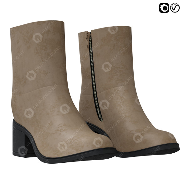 Взуття Ilse Jacobsen Easy Spirit Brown 3D модель