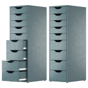 Тумбочка IKEA Alex with 9 Drawers 3D модель