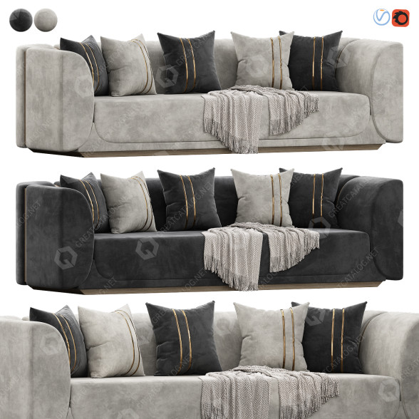 Sofa Laura by Private Label 3D-Modell