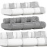 Sofa COR Sitzmöbel Corbi Trio - 3dcloudd