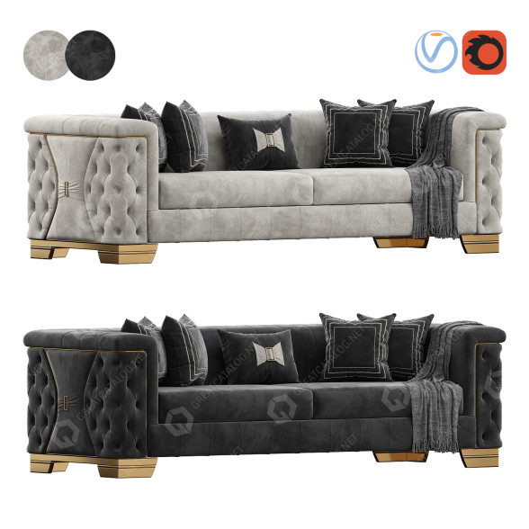 Диван Medusa Home Royal 3D модель