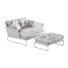 Sillón y otomana Saba New York Suite - PERQUED