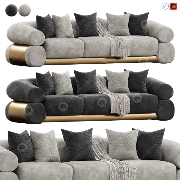 Sofa Essential Home Fitzgerald 3D-Modell