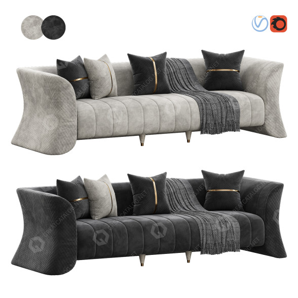 Sofa Quintus by Zebrano Casa 3D-Modell