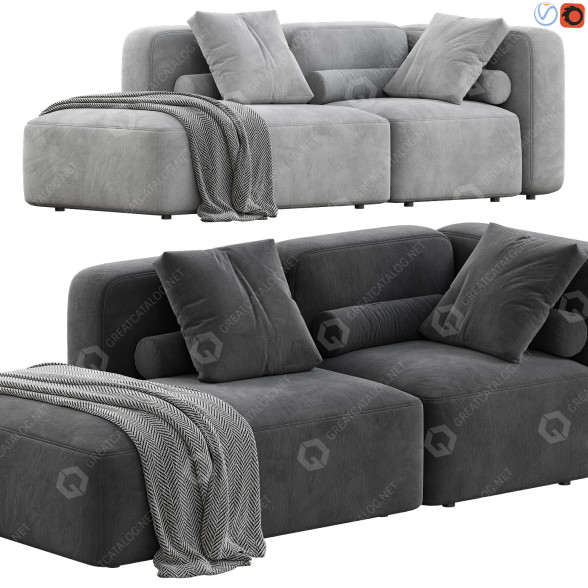 Canapé MAKE Nordic Basecamp Two Seater Open End modèle 3D