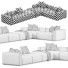 Sofa Braid Mahe - 3dcloudd