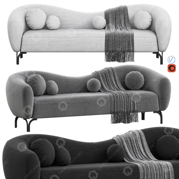 Диван Medusa Home Bloom 3D модель