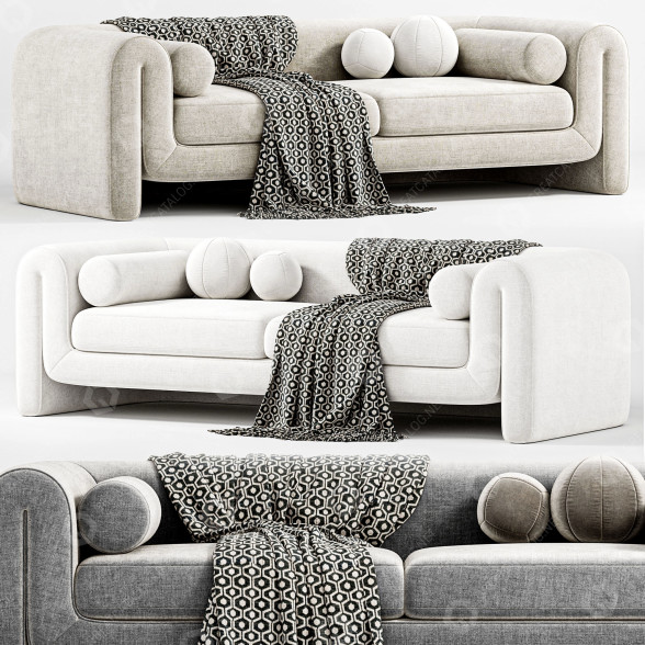 Sofa Black Rooster Decor Judo 3D-Modell