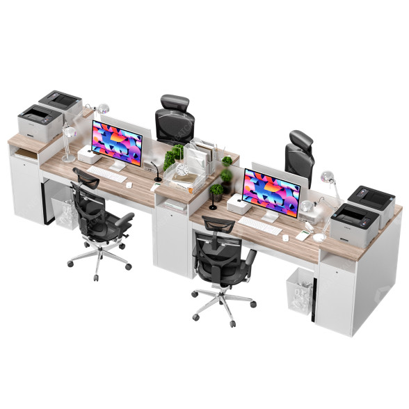 Espacio de trabajo IKEA Office 8 Modelo 3D