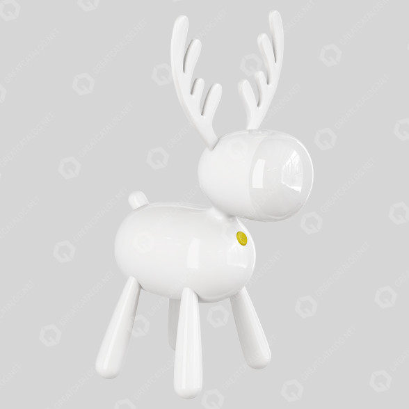 Tischlampe Creative Deer Led 3D-Modell