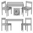 Дитячі столик та стільці IKEA Latt Childrens - DmytroSer