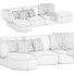 Диван Cassina Bowy 553 - 3dcloudd