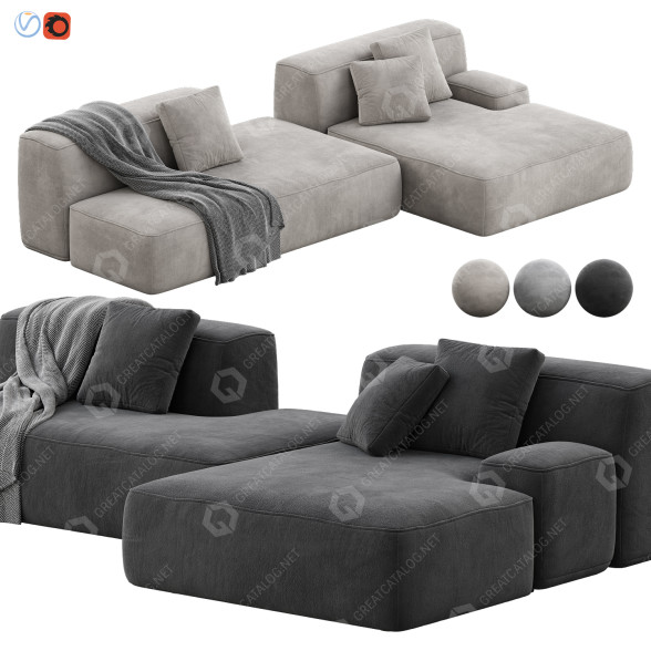 Sofa Lema Cloud Set 5 3D-Modell