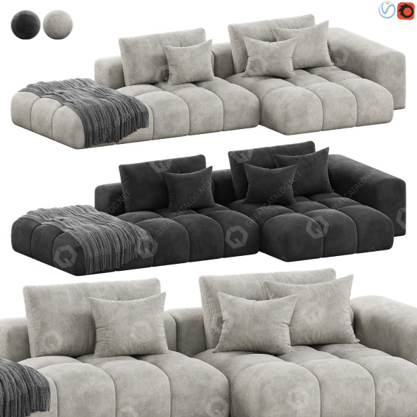 Sofa Noho Home Shamara 3D model