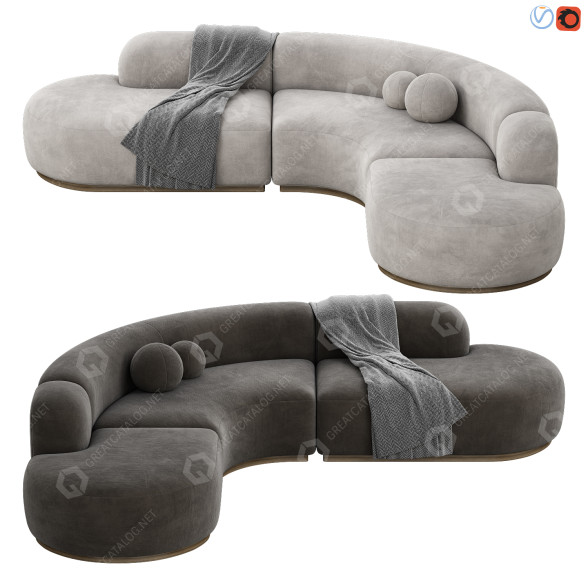 Sofá Eichholtz Bjorn Modelo 3D