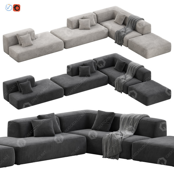 Sofa Lema Cloud Set 9 3D-Modell