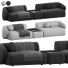 Диван Meridiani Rene Set 3 - 3dcloudd