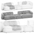 Диван Meridiani Rene Set 3 - 3dcloudd