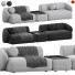 Диван Meridiani Rene Set 3 - 3dcloudd