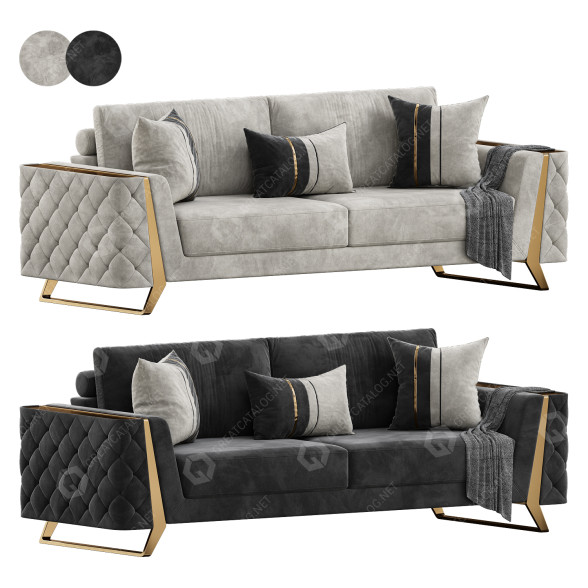 Sofa Medusa Home Gloria Gold 3D-Modell