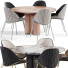Table et chaises Momocca Dania Dining Set - Theorema