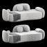 Sofa Greenapple Unfinished - 3dcloudd