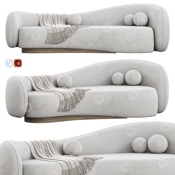 Sofa Paloma by Studio Kirkit 3D-Modell