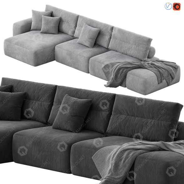 Диван Saba My Taos Set 2 3D модель