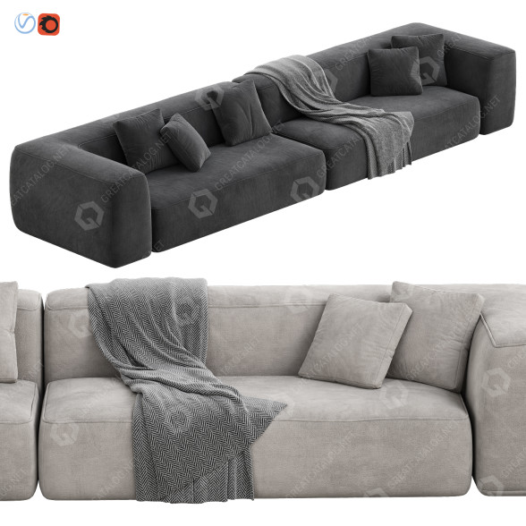 Диван Lema Cloud Set 11 3D модель