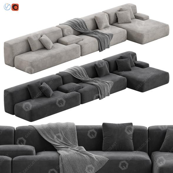 Sofá Lema Cloud Set 12 Modelo 3D