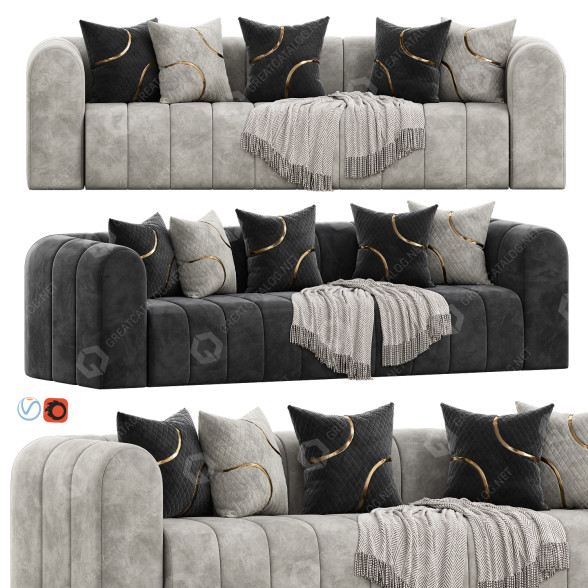 Sofá Homary Modern Modelo 3D